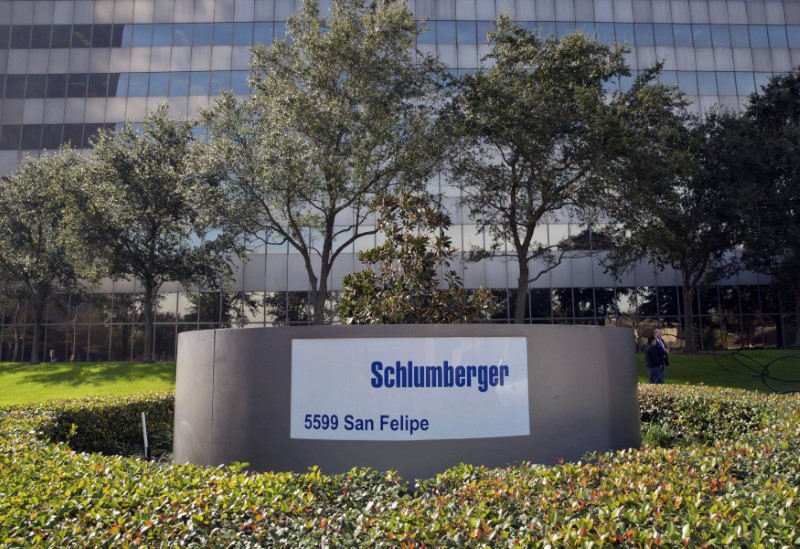 © Reuters. The exterior of Schlumberger headquarters building is pictured in the Galleria area of Houston