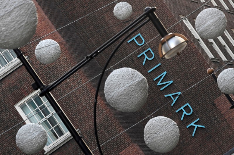 © Reuters. FILE PHOTO: The exterior of a Primark store is seen in central London, Britain