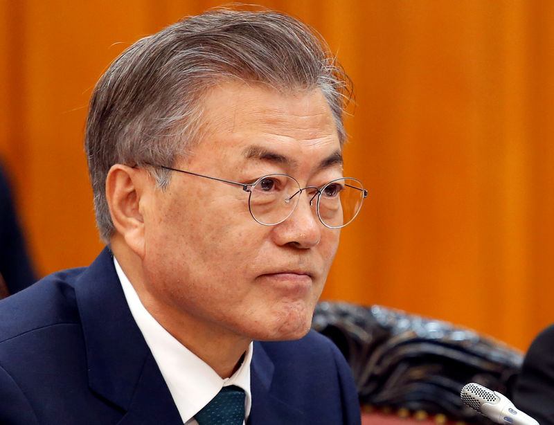 © Reuters. Presidente da Coreia do Sul, Moon Jae-in