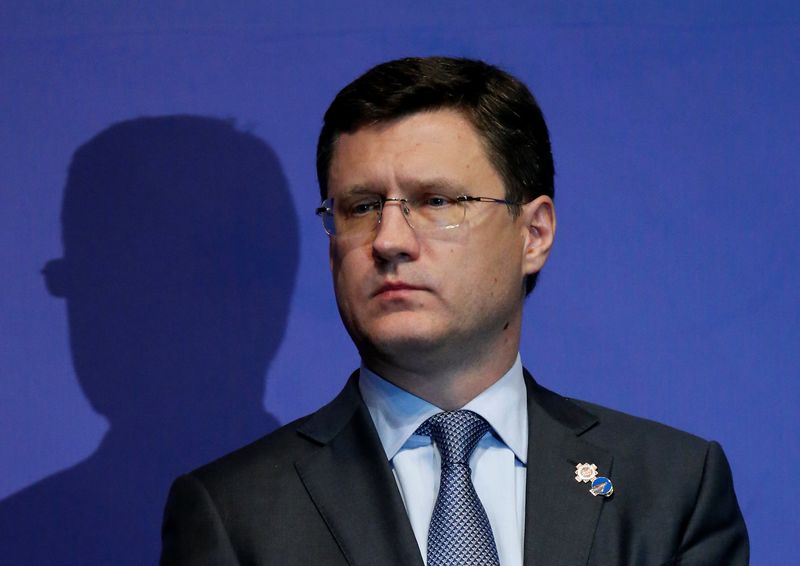 © Reuters. FILE PHOTO: Russian Energy Minister Alexander Novak attends the Gas Exporting Countries Forum Summit in Santa Cruz