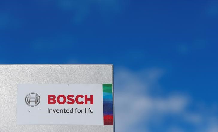 © Reuters. Bosch logo is pictured in Renningen