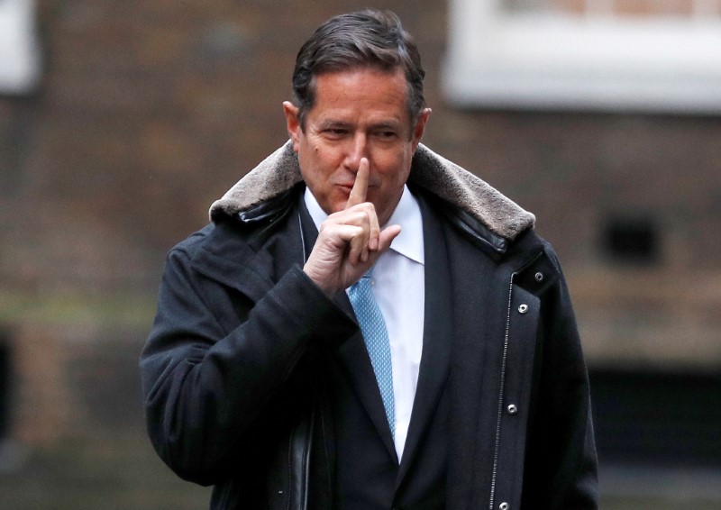 © Reuters. FILE PHOTO: Barclays' CEO Jes Staley arrives at 10 Downing Street in London