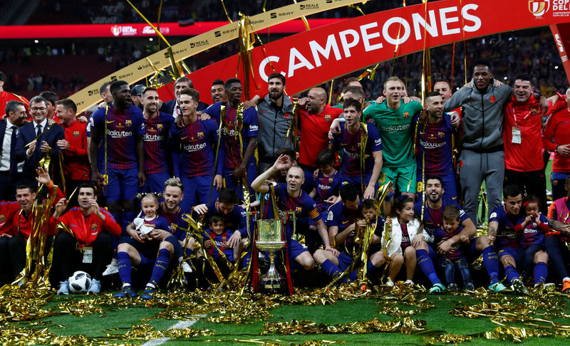 © Reuters. Spanish King's Cup Final - FC Barcelona v Sevilla