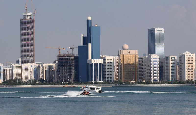 © Reuters. FILE PHOTO: A general view of the Abu Dhabi skyline