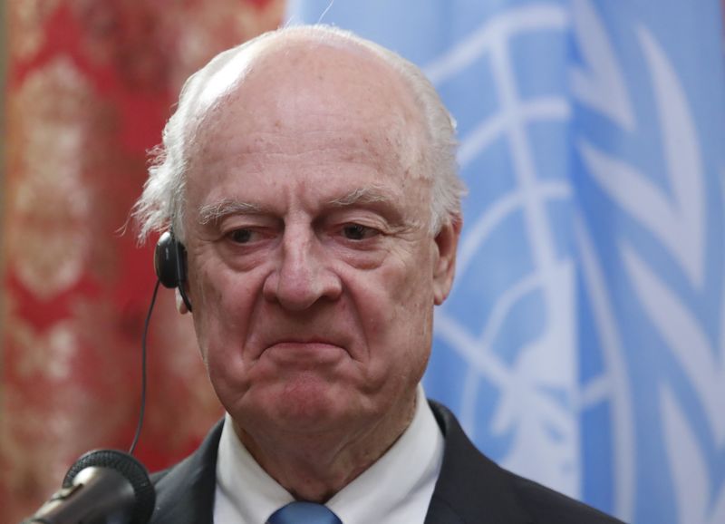 © Reuters. La ONU y la UE reclaman la reanudación de las conversaciones de paz en Siria