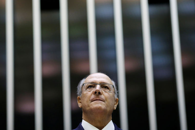 © Reuters. Pré-candidato do PSDB à Presidência, Geraldo Alckmin, no Congresso Nacional