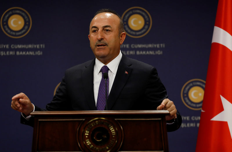 © Reuters. وزير الخارجية: تركيا ستتحرك مع أمريكا في منبج السورية