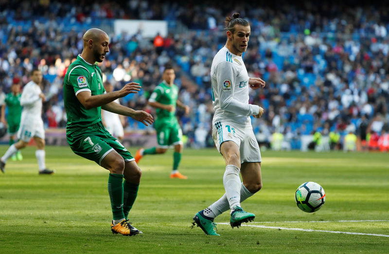 © Reuters. ريال مدريد يهزم ليجانيس بدون رونالدو وراموس