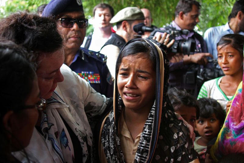 © Reuters. لاجئو الروهينجا يستغيثون بمجلس الأمن لتأمين عودتهم لديارهم في ميانمار