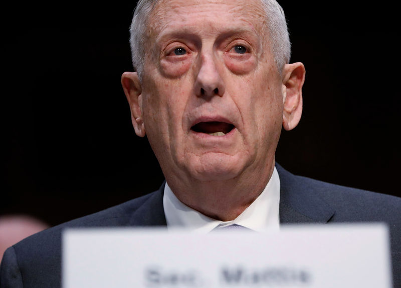 © Reuters. Mattis durante audiência em Washington