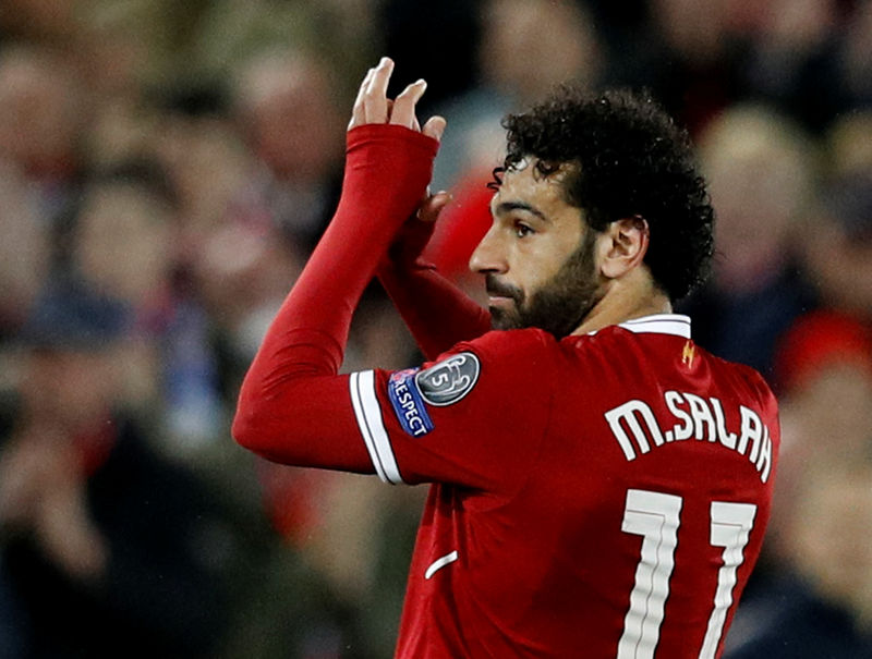 © Reuters. La prensa británica elige al egipcio Salah como el Jugador del Año en Inglaterra