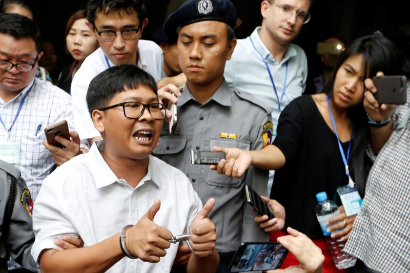 © Reuters. Jornalista da Reuters Wa Lone em Yangon