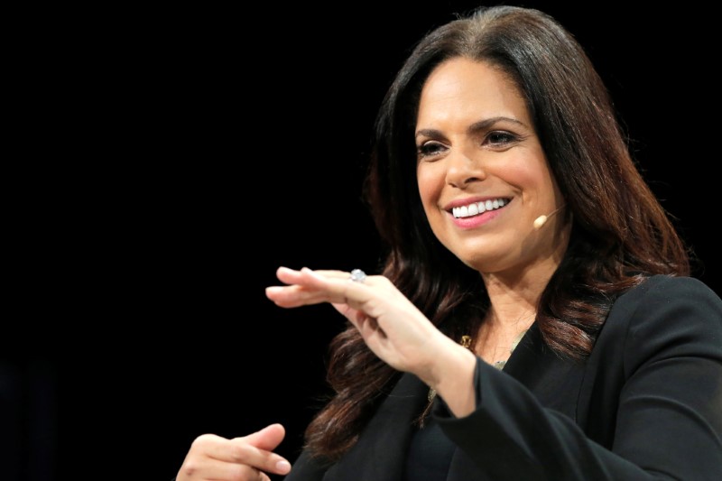 © Reuters. Soledad O'Brien, chairman of Starfish Media Group, speaks during the TechCrunch Disrupt event in Brooklyn borough of New York