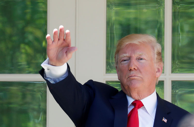 © Reuters. Il presidente Usa Donald Trump