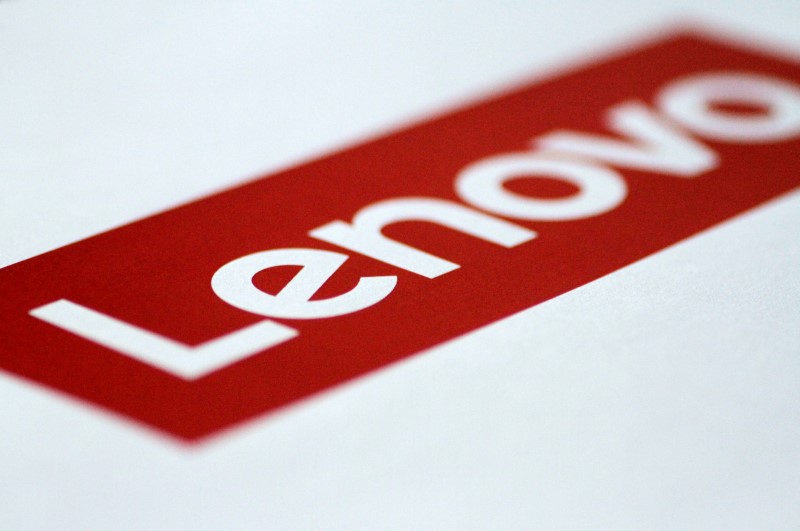 © Reuters. Illustration photo of a Lenovo logo