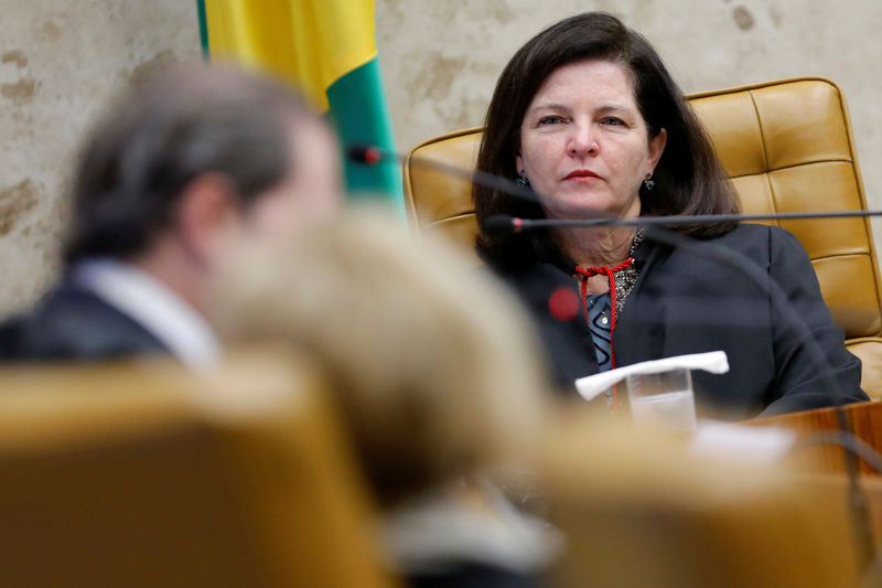 © Reuters. Procuradora-geral da República, Raquel Dodge, durante sessão do STF