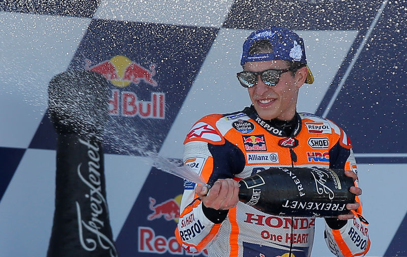 © Reuters. Márquez gana en Jerez y se sitúa líder de MotoGP