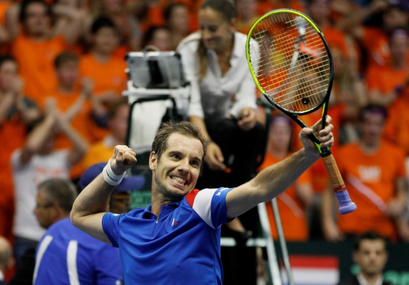 © Reuters. جاسكيه غير المصنف يطيح ببرديتش في افتتاح منافسات بطولة مدريد المفتوحة للتنس
