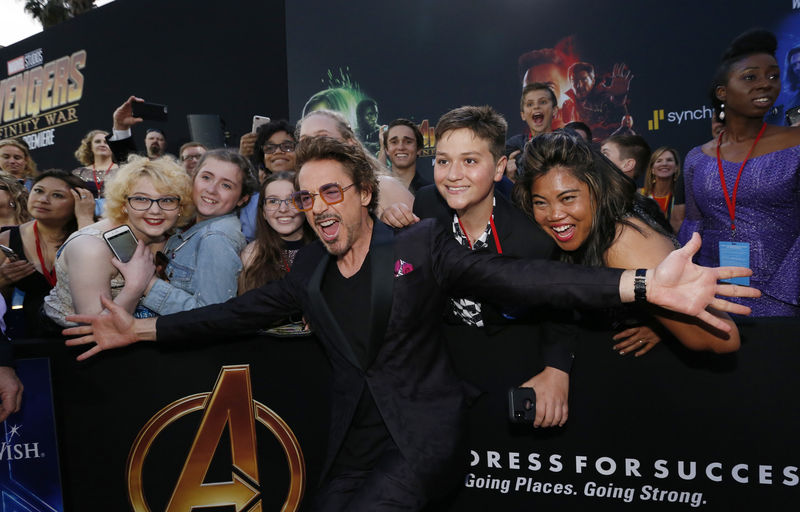 © Reuters. "Vengadores: Infinity War" sigue alcanzando récord en taquilla