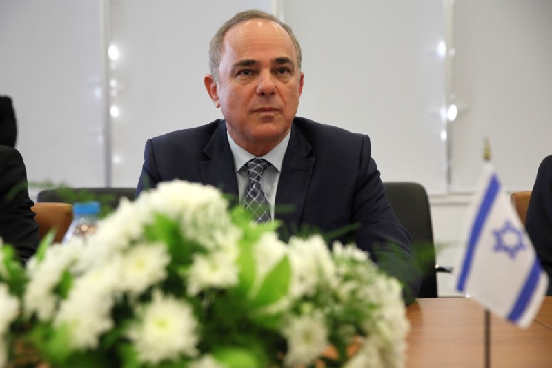 © Reuters. Israel's Energy Minister Yuval Steinitz is seen during a quadrilateral Ministerial Summit in Nicosia