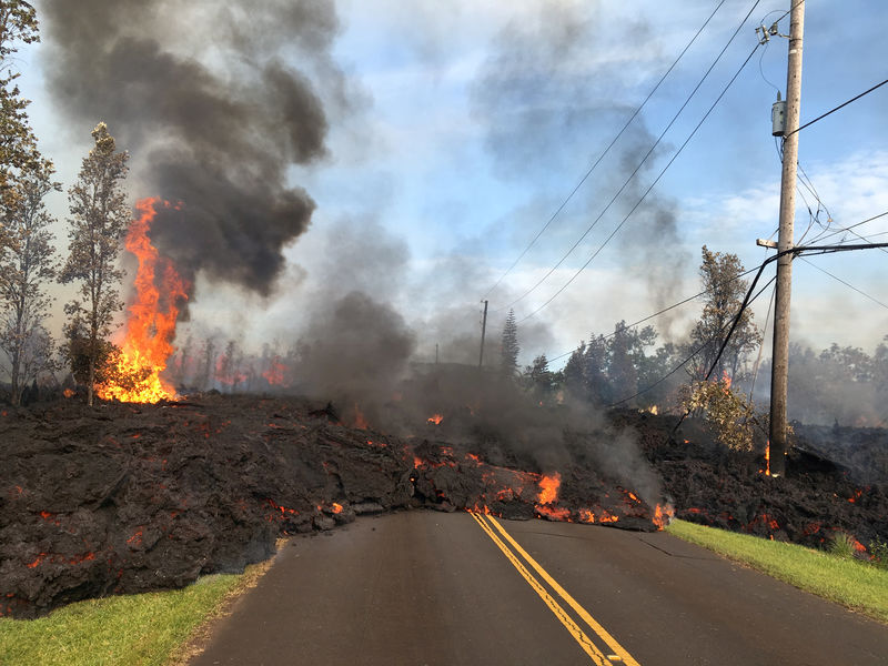 © Reuters. Lava do vulcão Kilauea no Havaí