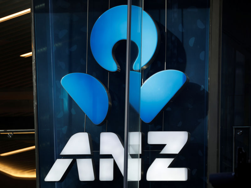 © Reuters. An ANZ bank logo is pictured in Sydney