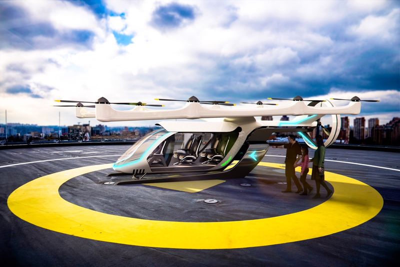 © Reuters. Embraer revela conceito de veículo aéreo urbano elétrico