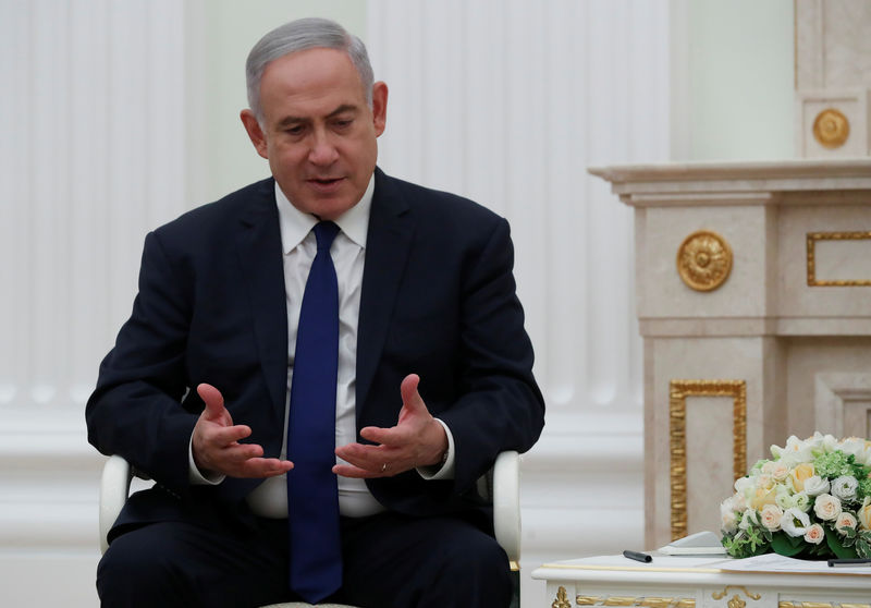© Reuters. نتنياهو: إيران تجاوزت خطا أحمر ورد إسرائيل مناسب