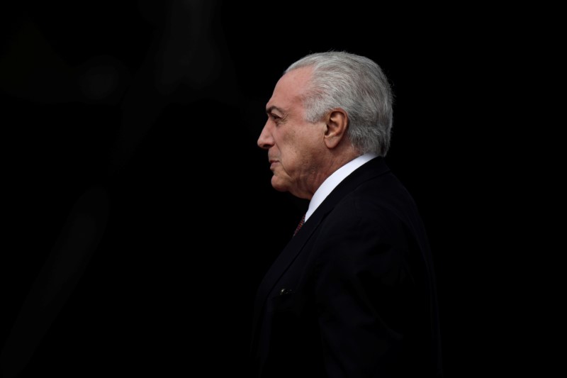 © Reuters. Presidente Michel Temer durante cerimônia em Brasília