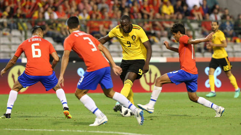 © Reuters. Lukaku brilla en la victoria de Bélgica sobre Costa Rica en el último partido antes del Mundial