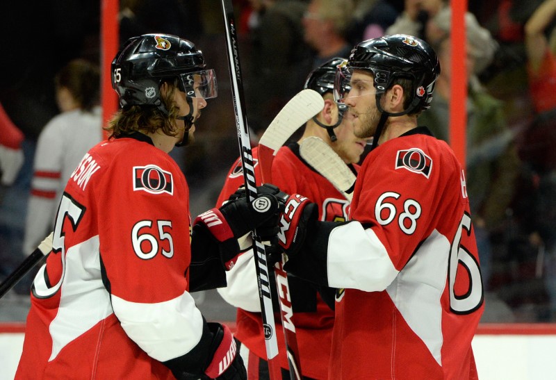 © Reuters. NHL: Columbus Blue Jackets at Ottawa Senators