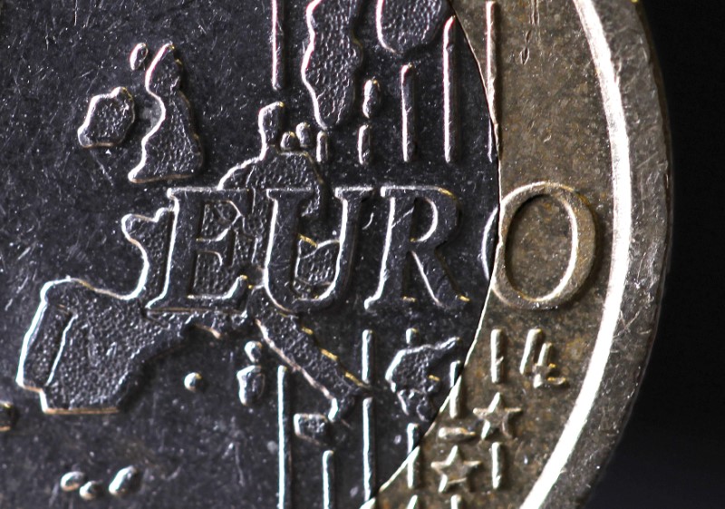© Reuters. Imagem ilustrativa de moeda de euro