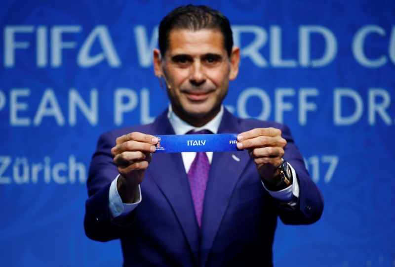 © Reuters. FIFA World Cup European Play-Off Draw