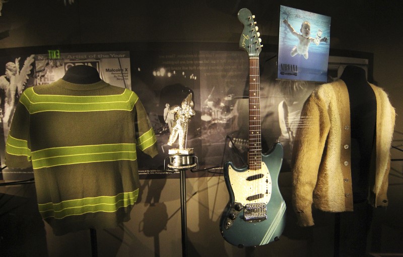 © Reuters. Los artículos personales de Kurt Cobain serán exhibidos en un museo de Irlanda