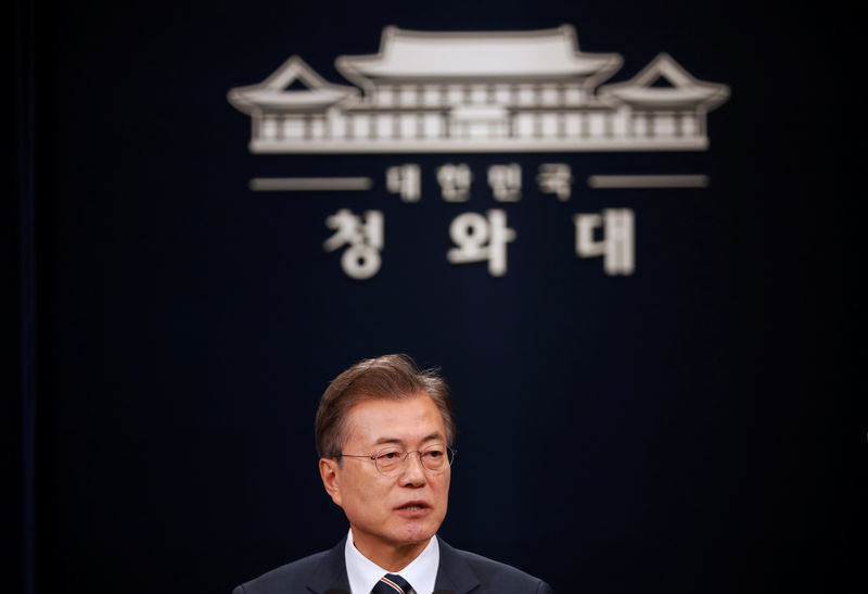 © Reuters. Presidente da Coreia do Sul, Moon Jae-in