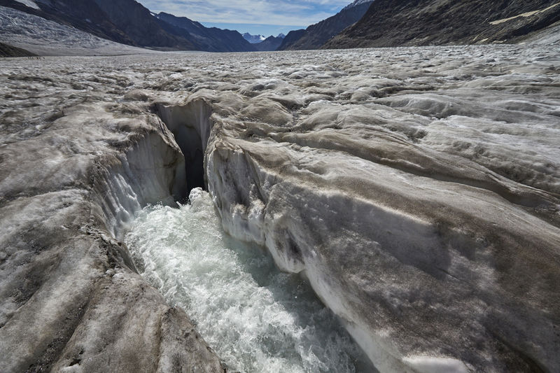 © Reuters. FILE PHOTO: Wider Image: Earthprints: Aletsch Glacier