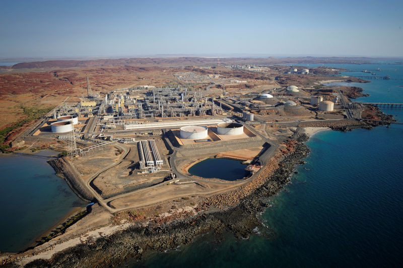 © Reuters. The Karratha Gas Plant in Australia