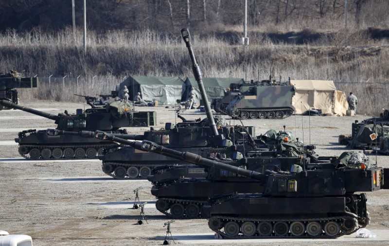 © Reuters. مسؤول: قوات أمريكا في كوريا الجنوبية ليست جزءا من محادثات واشنطن وبيونجيانج