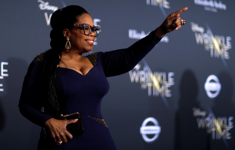 © Reuters. Oprah Winfrey na premiere de  "A Wrinkle in Time" em Los Angeles, Califórnia, EUA