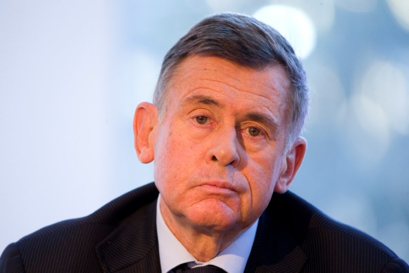 © Reuters. FILE PHOTO: Georges Plassat, then CEO of Carrefour, the world's second-largest retailer, attends the digital society forum in Paris