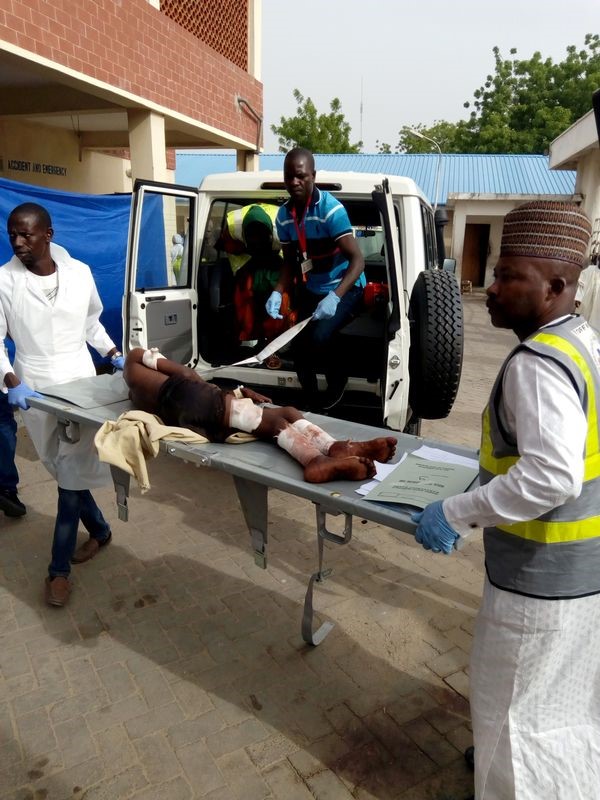 © Reuters. Varias explosiones causan al menos 20 muertos en el noreste de Nigeria