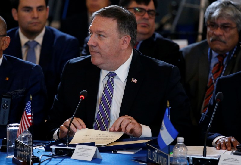 © Reuters. Pompeo participa de reunião da OEA em Washington