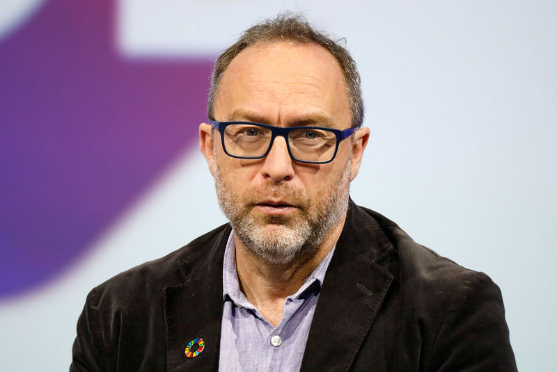 © Reuters. FILE PHOTO: Wikipedia co-founder Jimmy Wales attends the Viva Tech start-up and technology summit in Paris