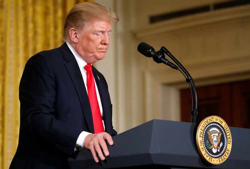 © Reuters. Presidente dos Estados Unidos, Donald Trump, durante evento na Casa Branca, em Washington