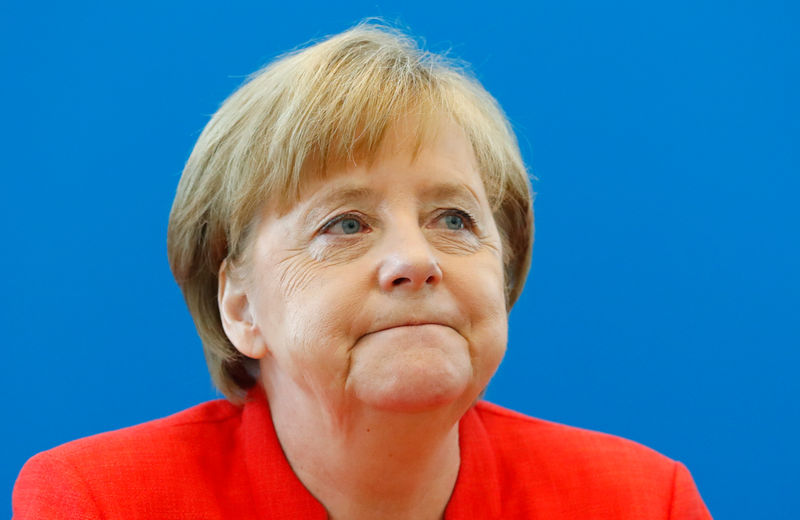 © Reuters. La cancelliera tedesca Angela Merkel