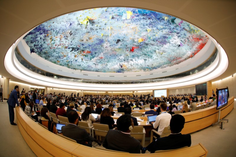© Reuters. انسحاب أمريكا يترك فراغا في مجلس حقوق الإنسان