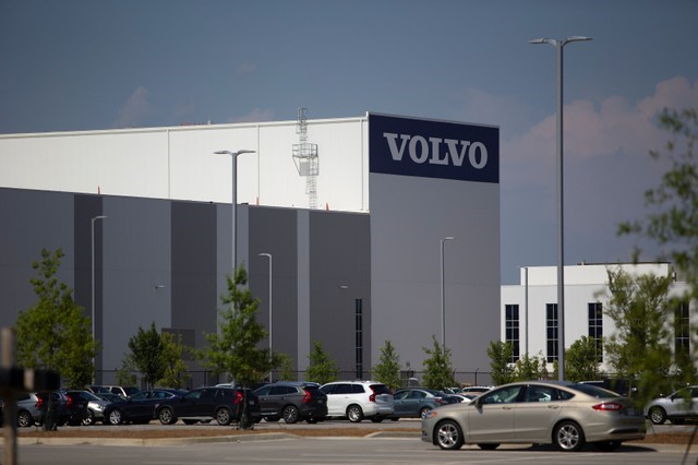 © Reuters. Volvo Cars U.S. production plant is pictured in Ridgeville