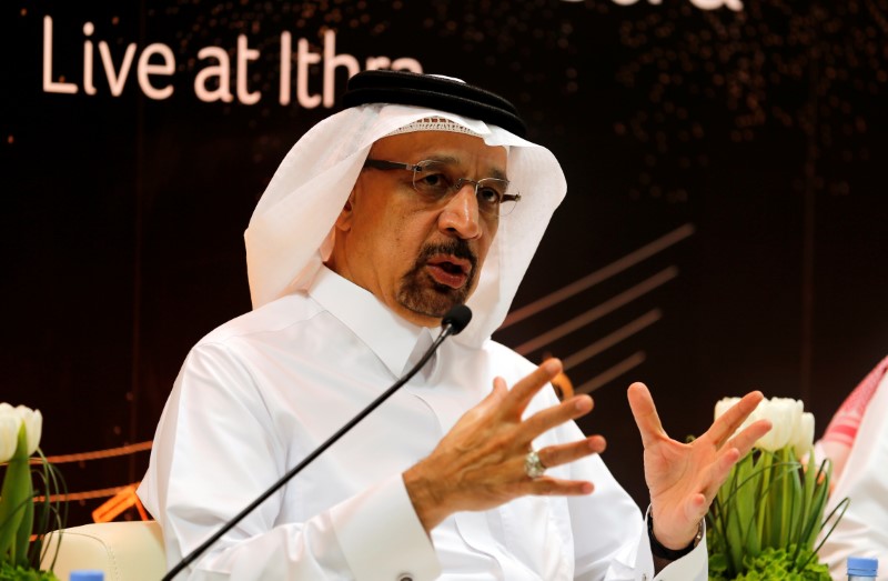 © Reuters. وزير الطاقة السعودي: لا نستهدف سعرا للنفط بل توازن السوق