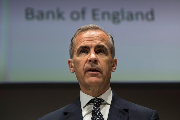 © Reuters. Bank of England Governor Mark Carney speaks during the Bank of England Markets Forum 2018, at Bloomberg, in central London