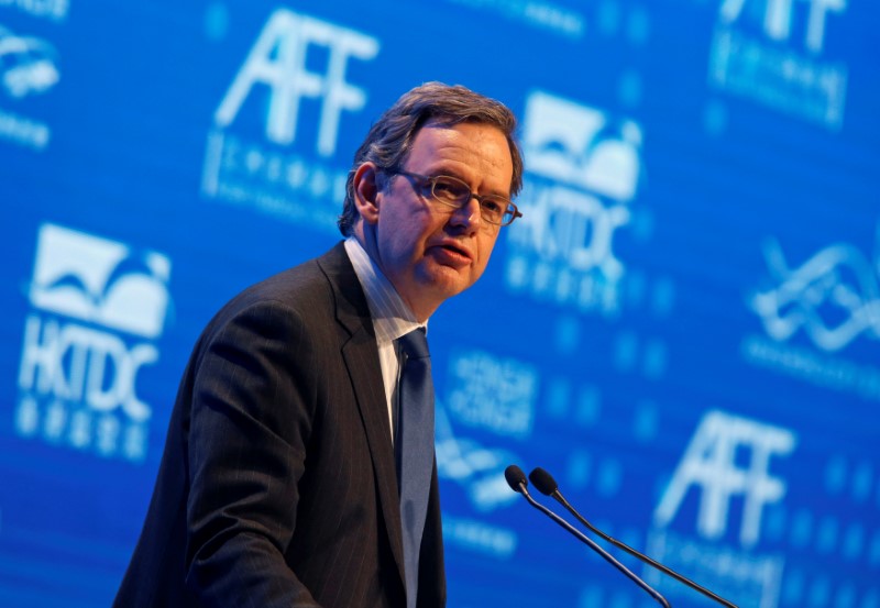 © Reuters. FILE PHOTO: Maijoor addresses the Asian Financial Forum in Hong Kong